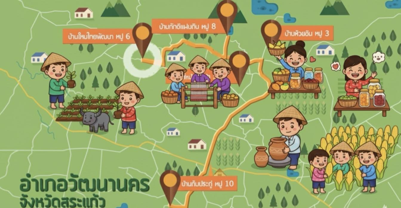 🏞️ สัมผัสเสน่ห์วิถีไทย! ชุมชนท่องเที่ยว OTOP นวัตวิถี อำเภอวัฒนานคร 🌾