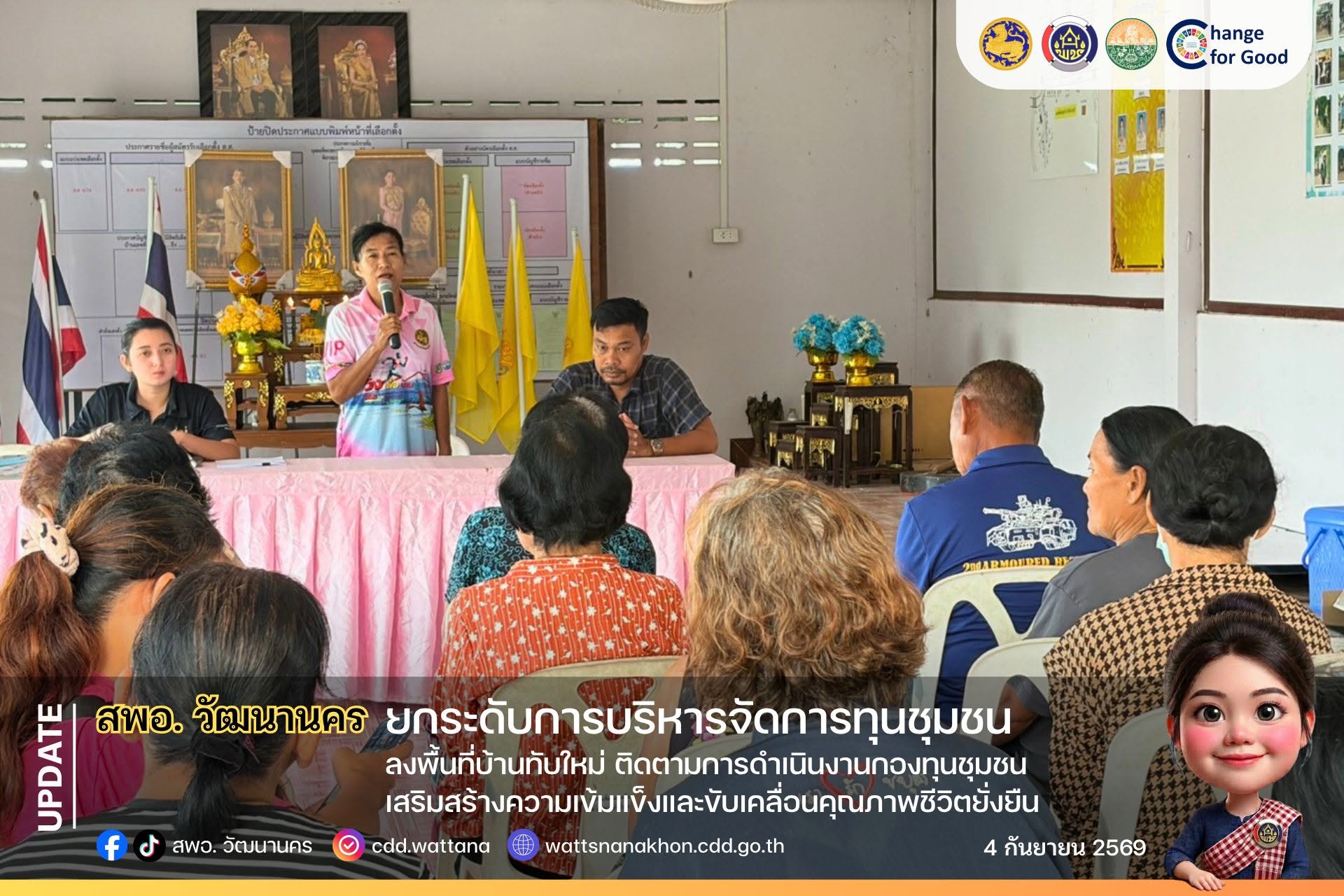 🌾 สพอ.วัฒนานคร ลงพื้นที่บ้านทับใหม่ ติดตามการบริหารจัดการกองทุนชุมชน มุ่งสร้างวินัยทางการเงินอย่างยั่งยืน 💰✨