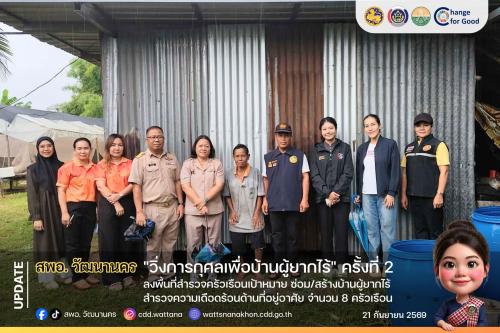 🏠 สพอ.วัฒนานคร ลงพื้นที่สำรวจครัวเรือนเป้าหมาย ซ่อม/สร้างบ้านผู้ยากไร้ สำรวจความเดือดร้อนด้านที่อยู่อาศัย จำนวน 8 ครัวเรือน ✨